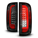 ANZO 15-21 GMC Canyon Full LED Taillights w/ Red Lightbar Black Housing/Clear Lens - 311434