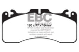 EBC 09+ Lexus LS460 4.6 Sport Redstuff Front Brake Pads - DP31867C