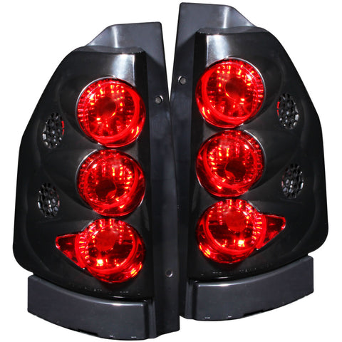 ANZO 2002-2008 GMC Envoy Taillights Black - 211093