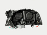 ANZO 1997-2004 Dodge Dakota Projector Headlights w/ Halo Black 1 pc - 111194