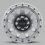 Method MR317 17x8.5 0mm Offset 8x6.5 130.81mm CB Matte Titanium Wheel - MR31778580800