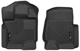 Husky Liners 15-17 Ford F-250 Super Duty Crew Cab X-Act Contour Black Front Floor Liners - 53361