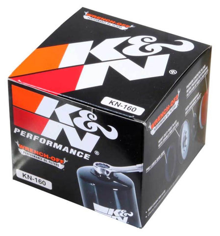 K&N Oil Filter for 2005-2014 BMW K1200 GT/R/RS/S/ K1300 GT/R/S/ R1200 GS/R/RT S1000RR - KN-160