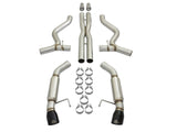 aFe MACHForce XP 3in 304 SS Sport Tone Cat-Back w/ Black Tips 15-17 Ford Mustang V6-3.7L/V8-5.0L - 49-33088-B