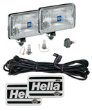 Hella 450 H3 12V SAE/ECE Fog Lamp Kit Clear - Rectangle (Includes 2 Lamps) - 005860601
