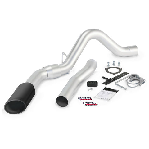 Banks Power 11-14 Chev 6.6L LML ECLB/CCSB/CCLB Monster Exhaust Sys - SS Single Exhaust w/ Black Tip - 47786-B
