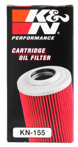 K&N KTM / Husaberg / Betamotor / Polaris 1.625in OD x 0.438in ID x 2.719in H Oil Filter - KN-155