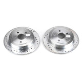 Power Stop 95-00 Chrysler Cirrus Rear Evolution Drilled & Slotted Rotors - Pair - AR8343XPR
