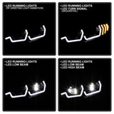 Honda Civic 16-20 LED Model High-Power LED Module Headlights - Black (PRO-YD-HC16LEDAP-SEQGR-BK) - 5088932