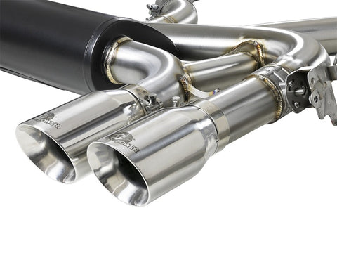 aFe MACH Force-Xp 3.5in 304 SS Cat-Back w/Polished Tips 15-18 BMW X5 M (F85)/X6 M (F86) V8-4.4L S63 - 49-36341-P