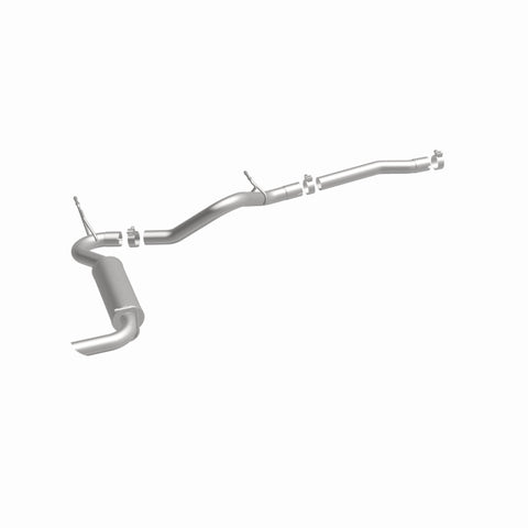 MagnaFlow 12-14 Jeep Wrangler 3.6L Single Straight Rear P/S Exit Stainless C/b Perf Exhaust-Comp - 15118