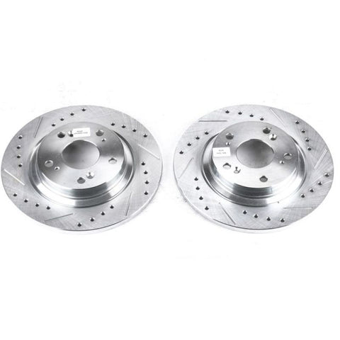Power Stop 00-09 Honda S2000 Rear Evolution Drilled & Slotted Rotors - Pair - JBR928XPR