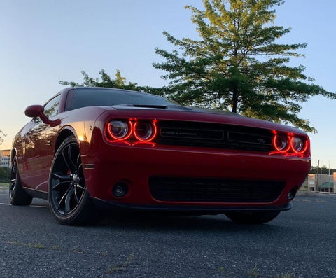 Oracle 15-21 Dodge Challenger LED Waterproof Halo Kit - ColorSHIFT - BC1 - 3990-335