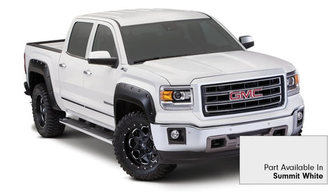 Bushwacker 20-22 GMC Sierra 1500 Pocket Style Flares 4pc - Summit White - 40909-14
