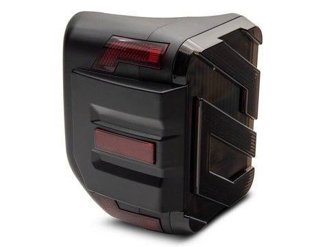 Raxiom 20-23 Jeep Gladiator JT Axial Series LED Tail Lights- Blk Housing (Smoked Lens) - JG18584