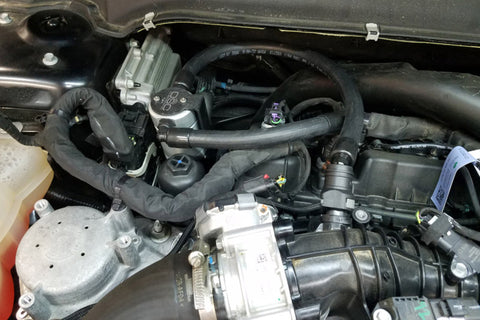 J&L 17-19 Ford Fusion Sport 2.7L Passenger Side Oil Separator 3.0 - Clear Anodized - 3034P-C