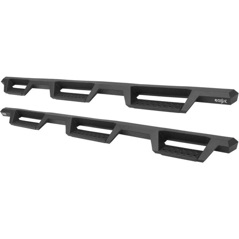 Westin 14-18 Chevrolet Silverado 1500 DC 6.5ft Bed HDX Drop W2W Nerf Step Bars - Tex. Blk - 56-534595