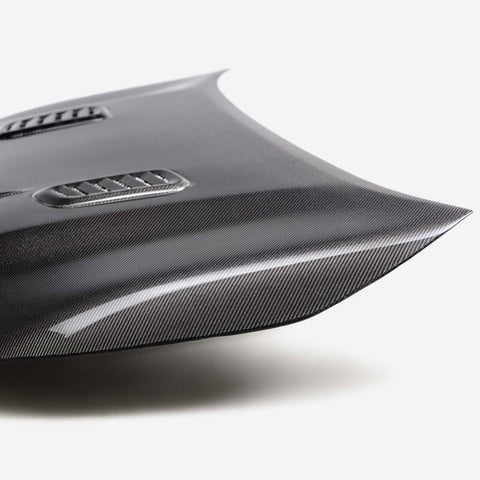 Seibon 2023 Toyota GR Corolla VS-Style Double-Sided Carbon Hood - Gloss Finish - HD23TYGRCOR-VS-DS