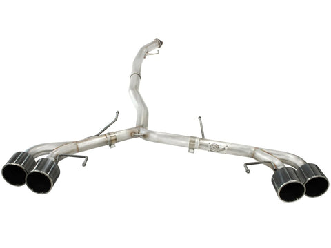 aFe Takeda 3in SS Exhaust Cat-Back 09-14 Nissan GTR V6 3.8L Carbon Fiber Tips - 49-36108-C