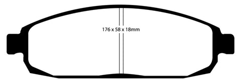 EBC 05-10 Jeep Commander 3.7 Greenstuff Front Brake Pads - DP61732