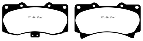 EBC 05-07 Hummer H3 3.5 Greenstuff Front Brake Pads - DP61759