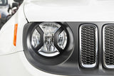 Rugged Ridge 15-18 Jeep Renegade BU Black Headlight Euro Guards Texture - 11230.20