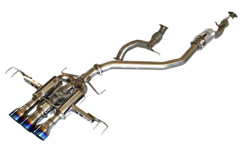 Invidia 22+ HONDA CIVIC TYPE-R FL5 R400 SINGLE LAYER TI TIP FULL CAT-BACK (NON POLISH PIPE) - HS22CTRFGM3STL