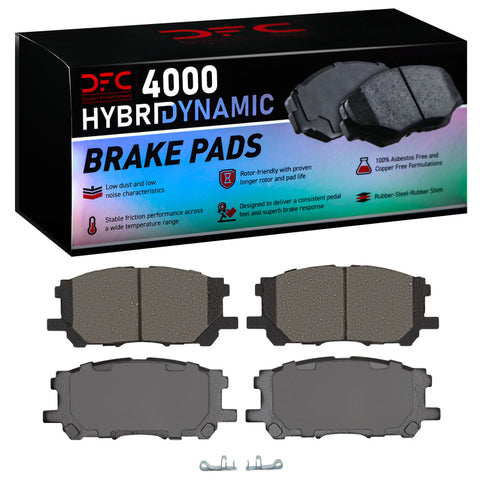 DFC 04-09 Toyota Highlander Hybrid Front 4000 Hybridynamic Brake Pads - 4000-1005-00