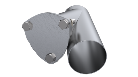 QTP 3.5in Weld-On QTEC Exhaust Cutout Y-Pipe - 10350