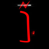ANZO 05-15 Toyota Tacoma Full LED Tail Lights w/Light Bar Sequential Black Housing Smoke Lens - 311428