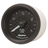 Autometer GT Series 52mm Full Sweep Electronic 0-280 ohm Fuel Level Programmable Empty-Full Range - 8010
