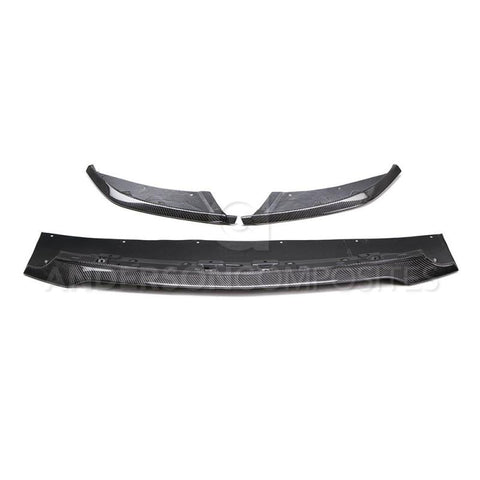Anderson Composites 2015-2017 Ford Mustang Shelby GT350 Carbon Fiber Front Splitter (3 PC) - AC-FL15MU350