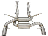 aFe MACHForce XP 2.5in Axle Back Stainless Exhaust w/ Polished Tips 07-13 BMW 335i 3.0L L6 (E90/92) - 49-36327-P