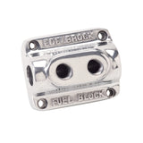 Edelbrock Polished Fuel Block Dual Carb - 12801