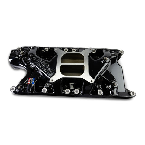 Edelbrock SB Ford Performer Intake Manifold - Black Plasma Finish - 2121-BP