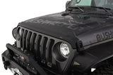 AVS 2018+ Jeep Wrangler (JL) 2dr/4dr Aeroskin II Textured Low Profile Hood Shield - Black - 436148