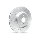R1 19-25 Mazda 3 Front Left Drilled & Slotted Geo-Carbon Rotor - 830-80081L