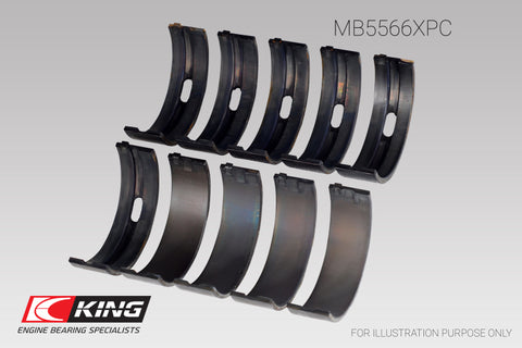 King Audi/VW ABL/ ADY/ AHH/ AKS (Size 0.25) Main Bearing Set - MB5566XPC0.25