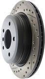 StopTech 9/07-09 BMW 328 / 06 BMW 325 E90 AWD Slotted & Drilled Right Rear Rotor - 127.34091R