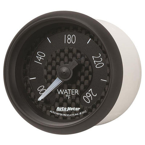 Autometer GT Series 52mm Full Sweep Electronic 100-260 Deg F Water Temperature Gauge - 8055