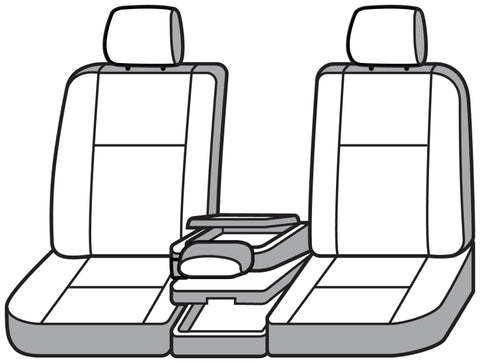 Covercraft 23-26 Ford F250-F550 SD Leatherette PrecisionFit Custom Front Row Seat Covers - Med Grey - GTF4347ABLTMG