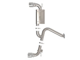 aFe 22-23 Hyundai Kona N L4 2.0L (t) Takeda 3in 304 SS Axle-Back Exhaust System w/ Polished Tips - 49-37032-P