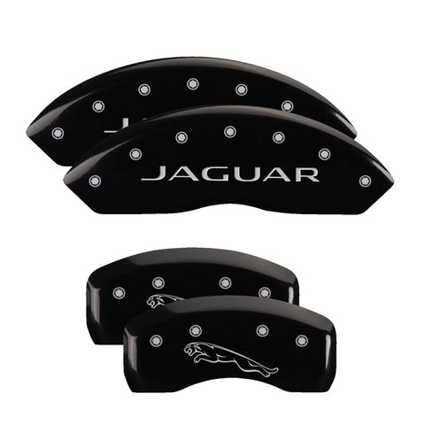 MGP 4 Caliper Covers Engraved Front & Rear MGP Black finish silver ch - 39018SMGPBK