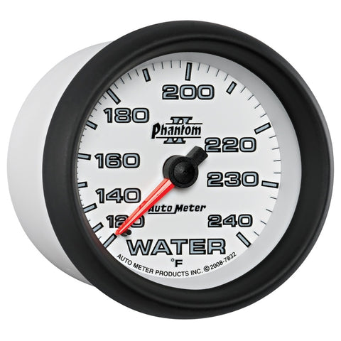 Autometer Phantom II 2-5/8in 120-240 Degree F Mechanical Water Gauge - 7832