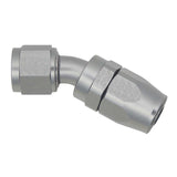 DeatschWerks 10AN Female Swivel 30-Degree Hose End CPE - Anodized Titanium - 6-02-0824