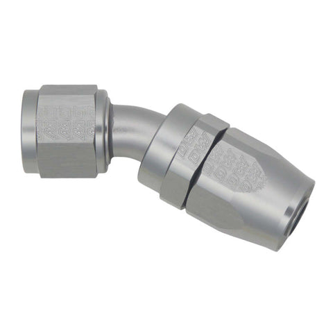 DeatschWerks 10AN Female Swivel 30-Degree Hose End CPE - Anodized Titanium - 6-02-0824