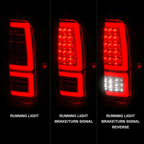 ANZO 2014-2021 Toyota Tundra LED Taillights Chrome Housing/Clear Lens - 311438