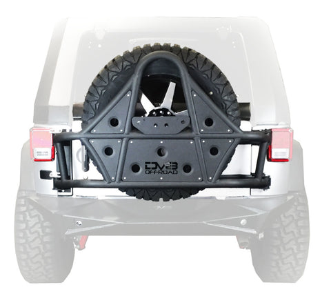 DV8 Offroad 07-18 Jeep Wrangler Body Mounted Tire Carrier - TCSTTB-01