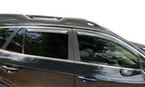 AVS 20-22 Subaru Outback Ventvisor In-Channel - 4pc - Smoke - 194376