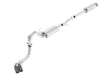 Borla 15-17 Ford F-150 2.7/3.5L V6 / 5.0 V8 2/4WD Black Chrome Angle-Cut Side Exit Catback Exhaust - 140617BC